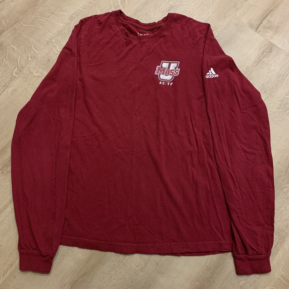 Adidas UMass Amherst XC / TF Cross Country Track & Field L/S T-Shirt Men's Small